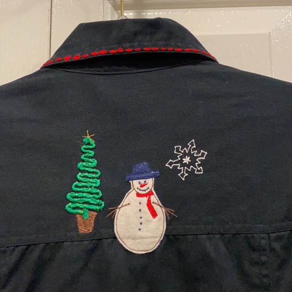 Life Style Christmas Holiday Jacket Size Small Vintage - Picture 6 of 6